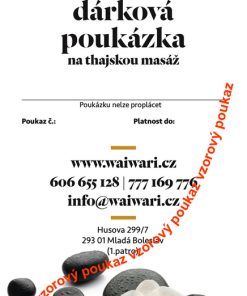 Waiwari darkovy poukaz vzor