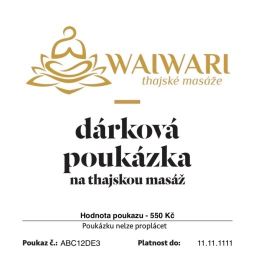 Waiwari thajske masaze