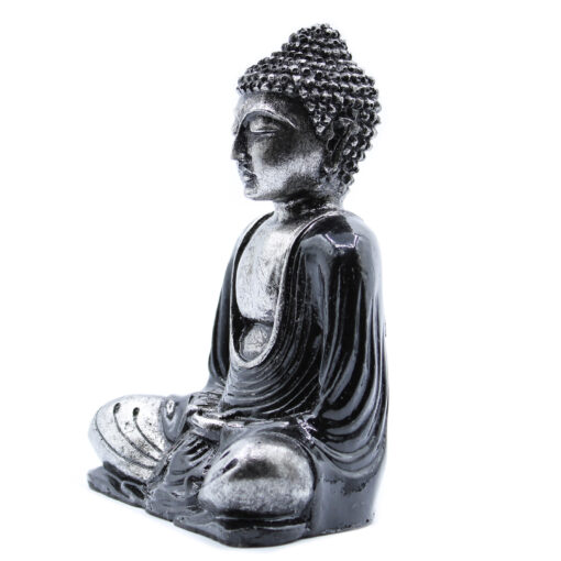 Buddha střední černá a šedá