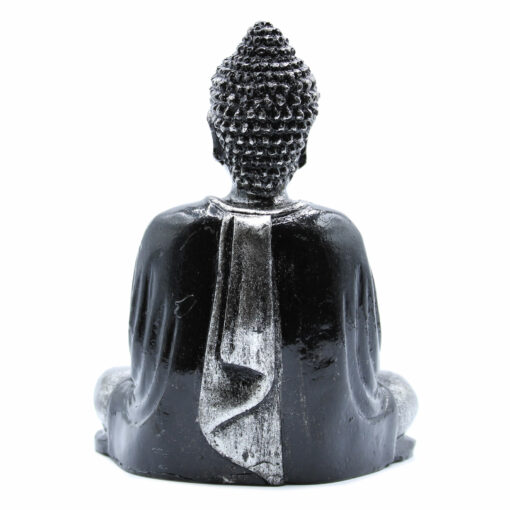Buddha střední černá a šedá