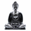 Buddha střední černá a šedá