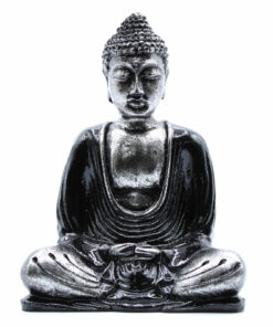 Buddha střední černá a šedá