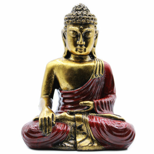 Buddha velký zlatá a červená