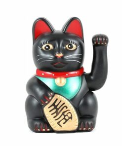 Kočka štěstí Maneki Neko černá