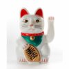 Kočka štěstí Maneki Neko - bílá