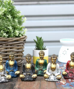 Set zlatych mini Buddhu